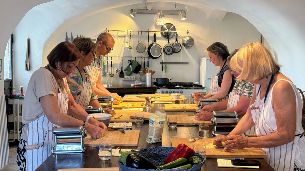 Das Gewölbekochstudio im casa abruzzo